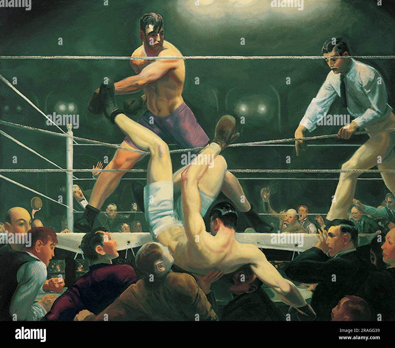 Dempsey e Firpo 1924 di George Bellows Foto Stock