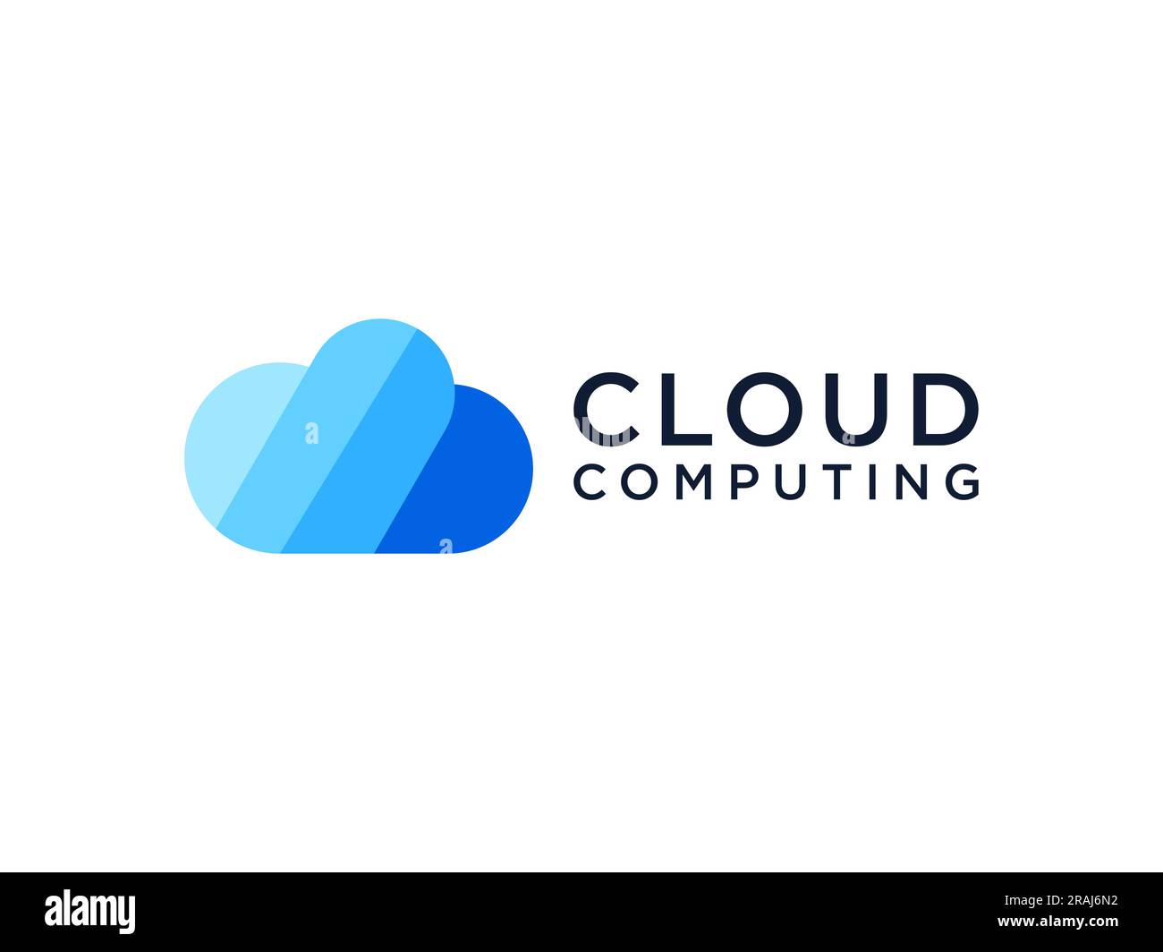 Modello di progettazione vettoriale Logo cloud. Illustrazione Vettoriale