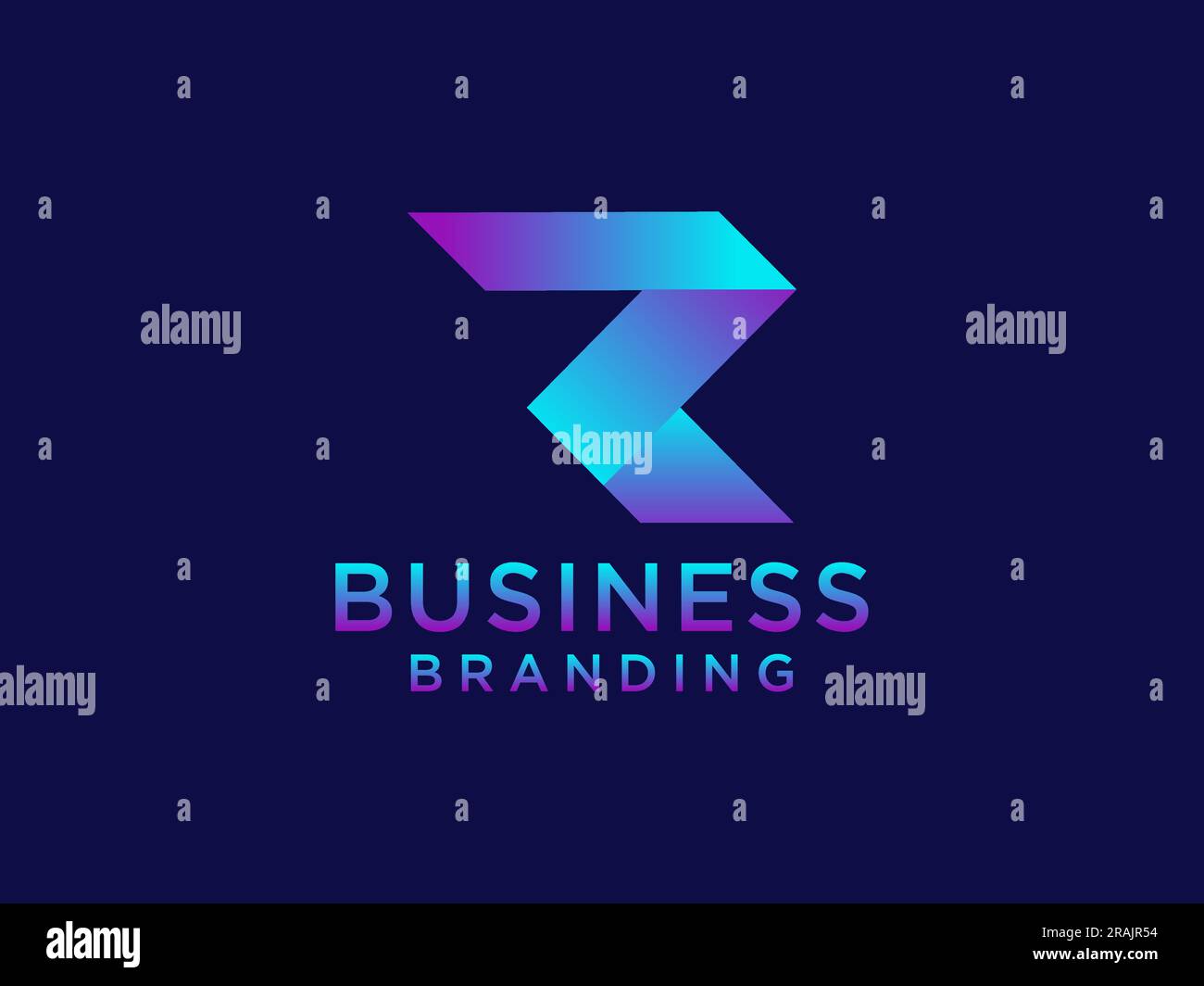 Icona di design con logo Letter R creativo e minimalista Illustrazione Vettoriale