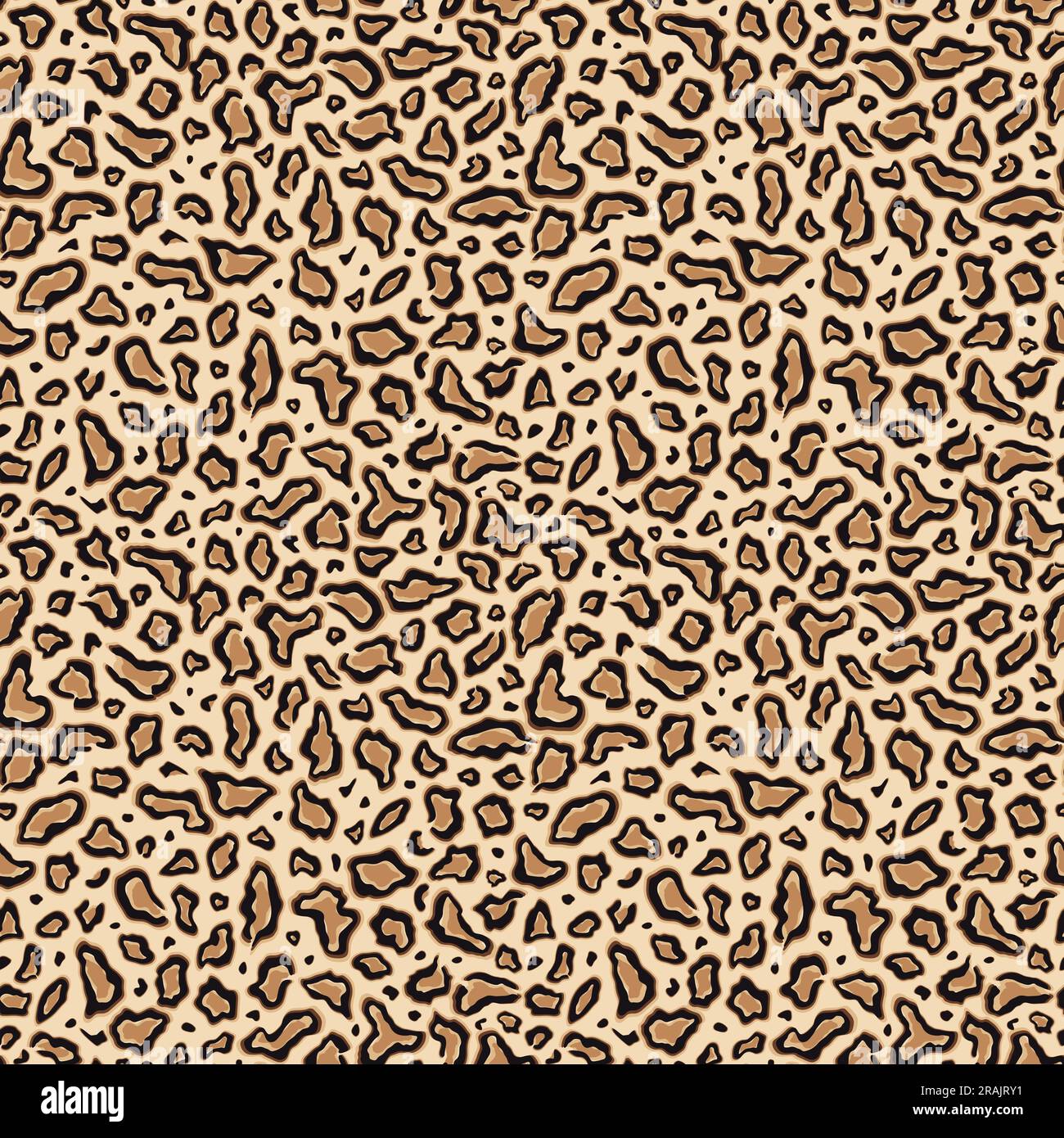 Stampa leopardo. Ripetizione senza cuciture. Punto animale ripetuto. Sfondo grafico marrone. Pelle ripetuta jaguar per stampe di design. Texture astratta spot di ripetizione Illustrazione Vettoriale