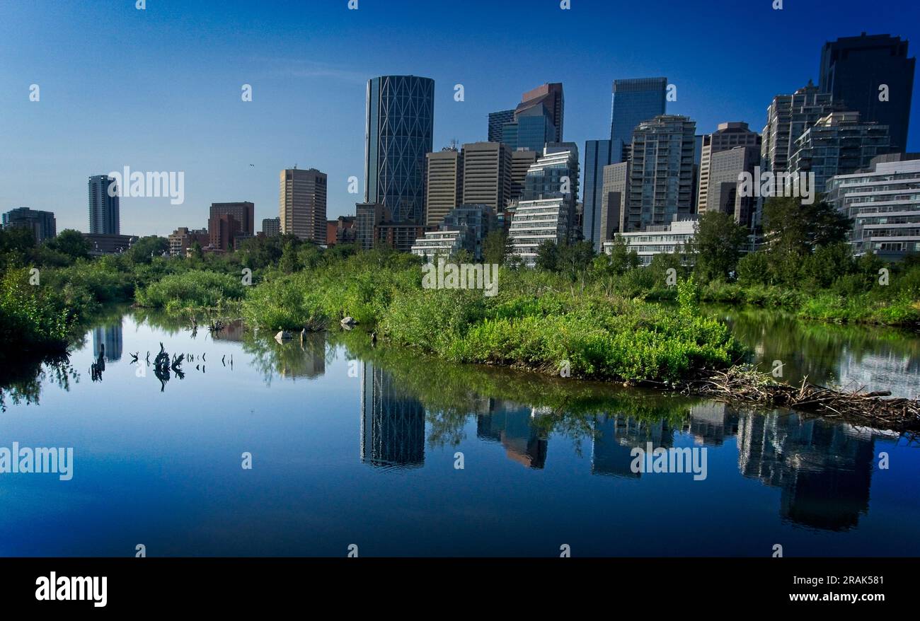 Prince's Island Park Calgary, Alberta Foto Stock