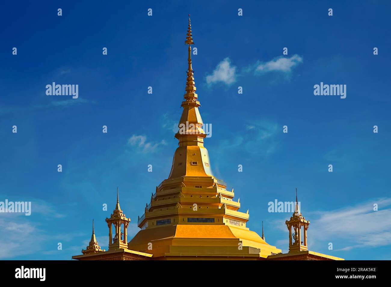 La pagoda dorata di Wat Pa Phon Phao a Luang Prabang, Laos Foto Stock