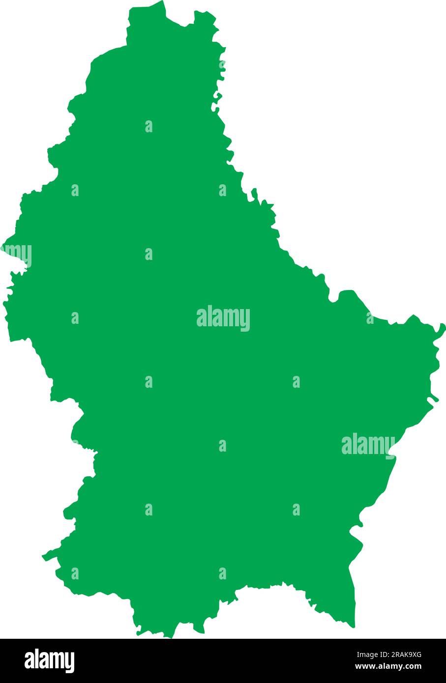 Mappa colori CMYK VERDE del LUSSEMBURGO Illustrazione Vettoriale