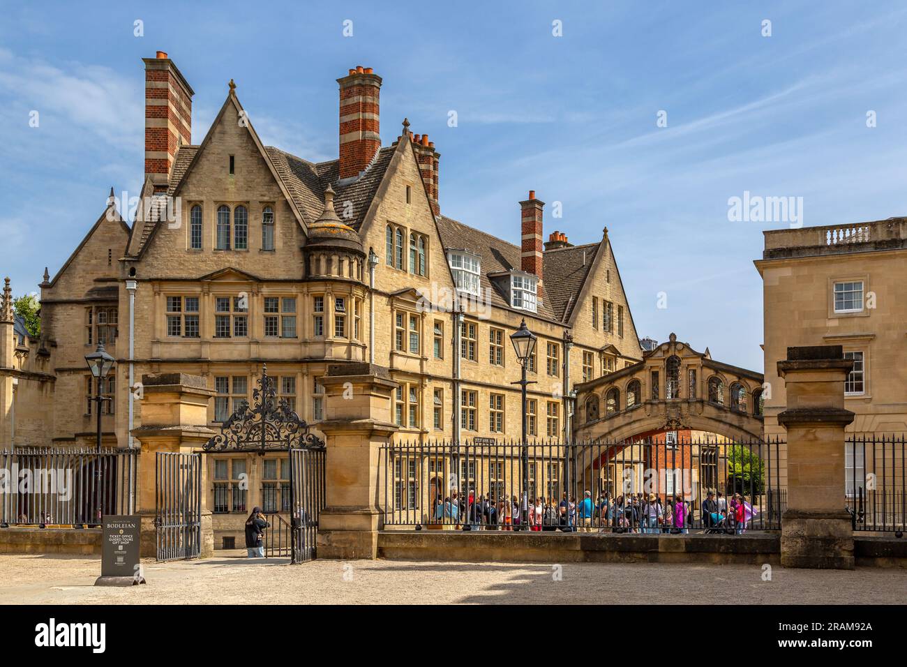 La Bodleian Weston Library, parte dell'Università di Oxford. Foto Stock