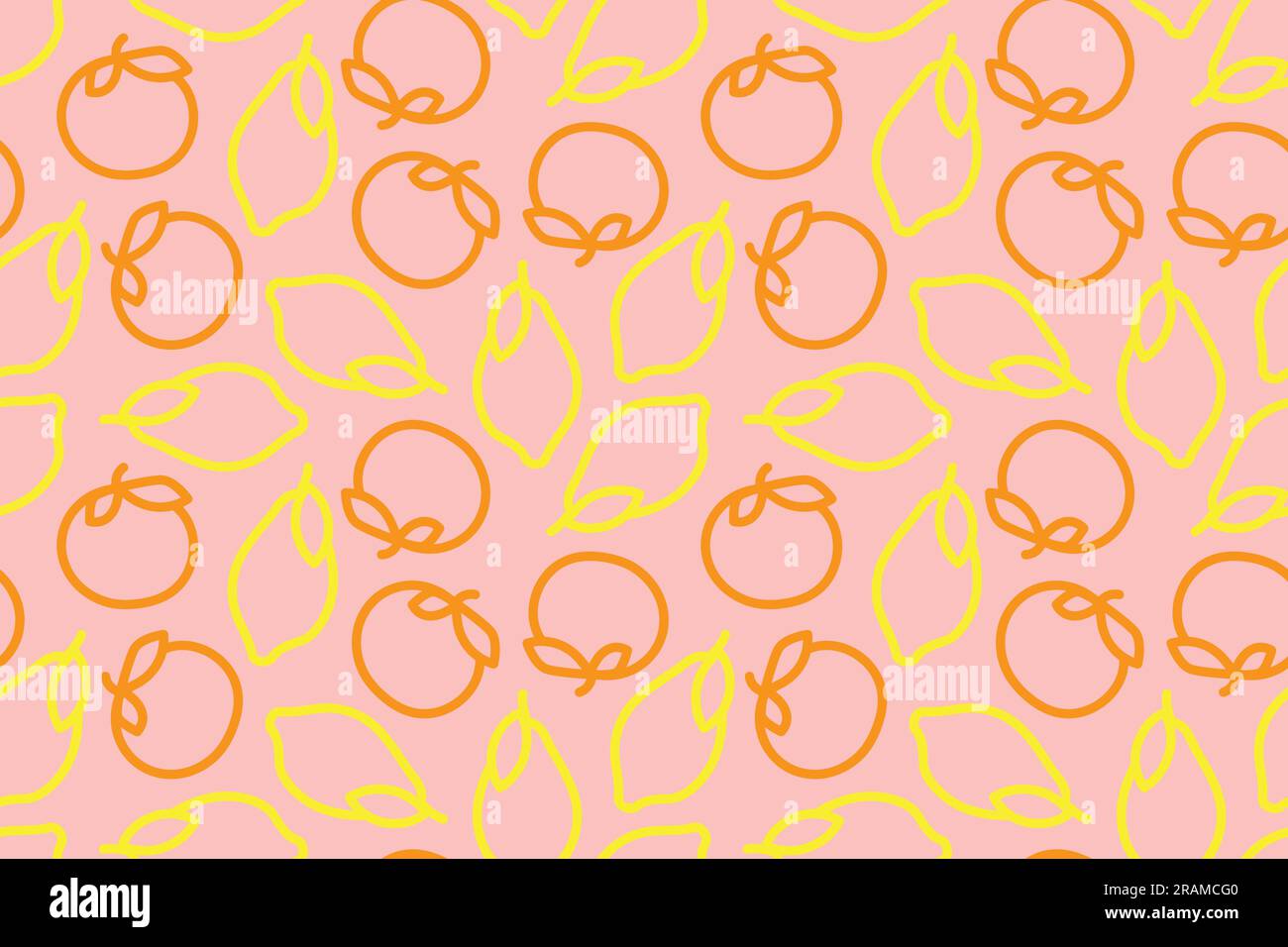 agrumi senza cuciture con arancio e limone - illustrazione vettoriale Illustrazione Vettoriale