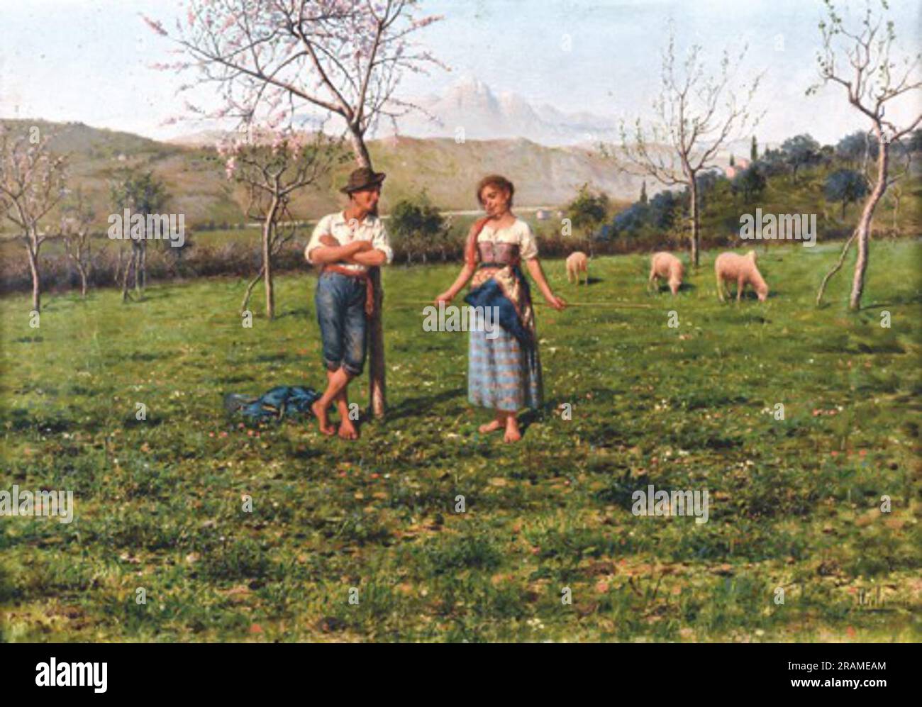 Idillio di Pasquale Celommi Foto Stock