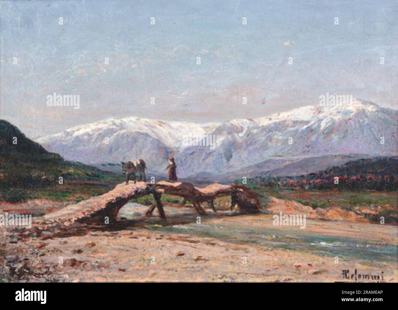 Il ponticello di Pasquale Celommi Foto Stock