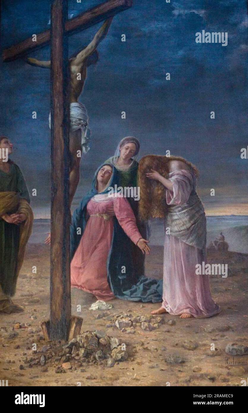 La crocifissione 1900 di Pasquale Celommi Foto Stock