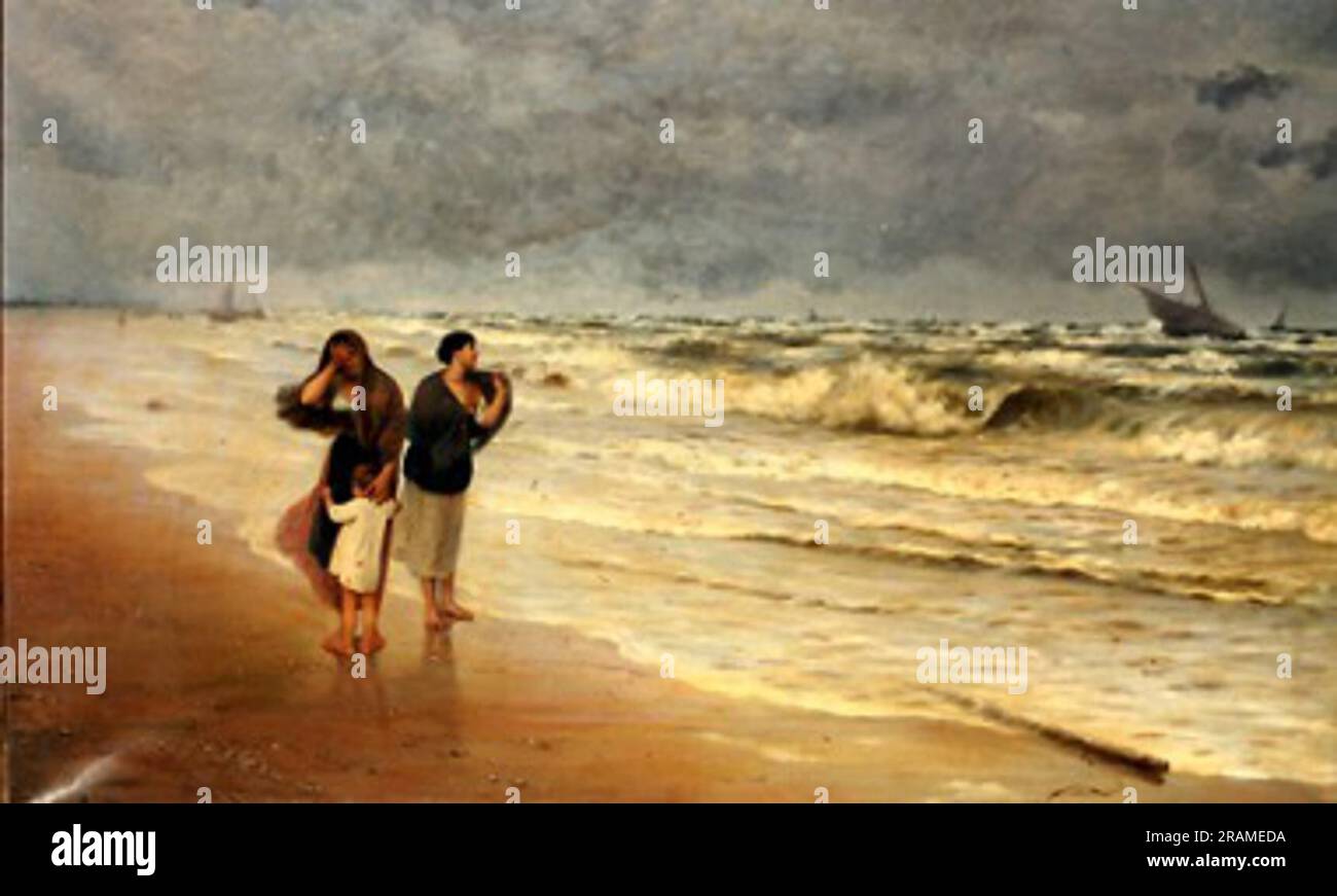 Burrasca 1910 di Pasquale Celommi Foto Stock