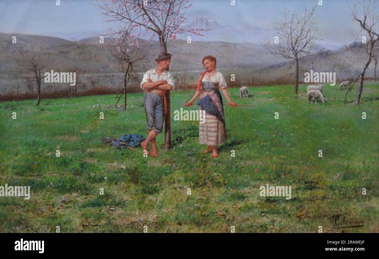 Idillio Campestre di Pasquale Celommi Foto Stock