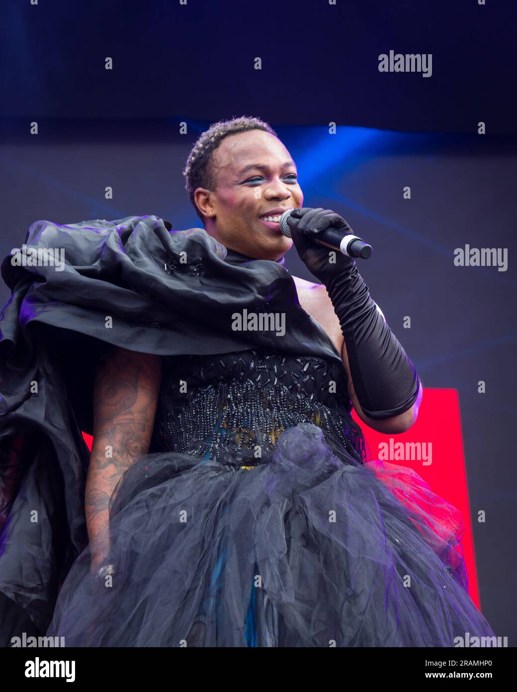 Todrick Hall si esibisce al Pride di Londra 2023 Foto Stock Todrick Hall si esibisce al Pride di Londra 2023 Foto Stock