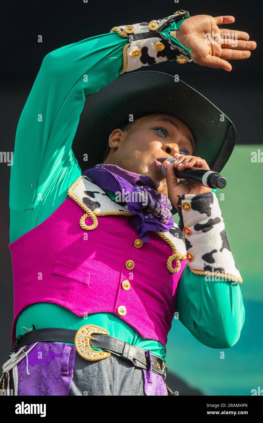 Todrick Hall si esibisce al Pride di Londra 2023 Foto Stock Todrick Hall si esibisce al Pride di Londra 2023 Foto Stock