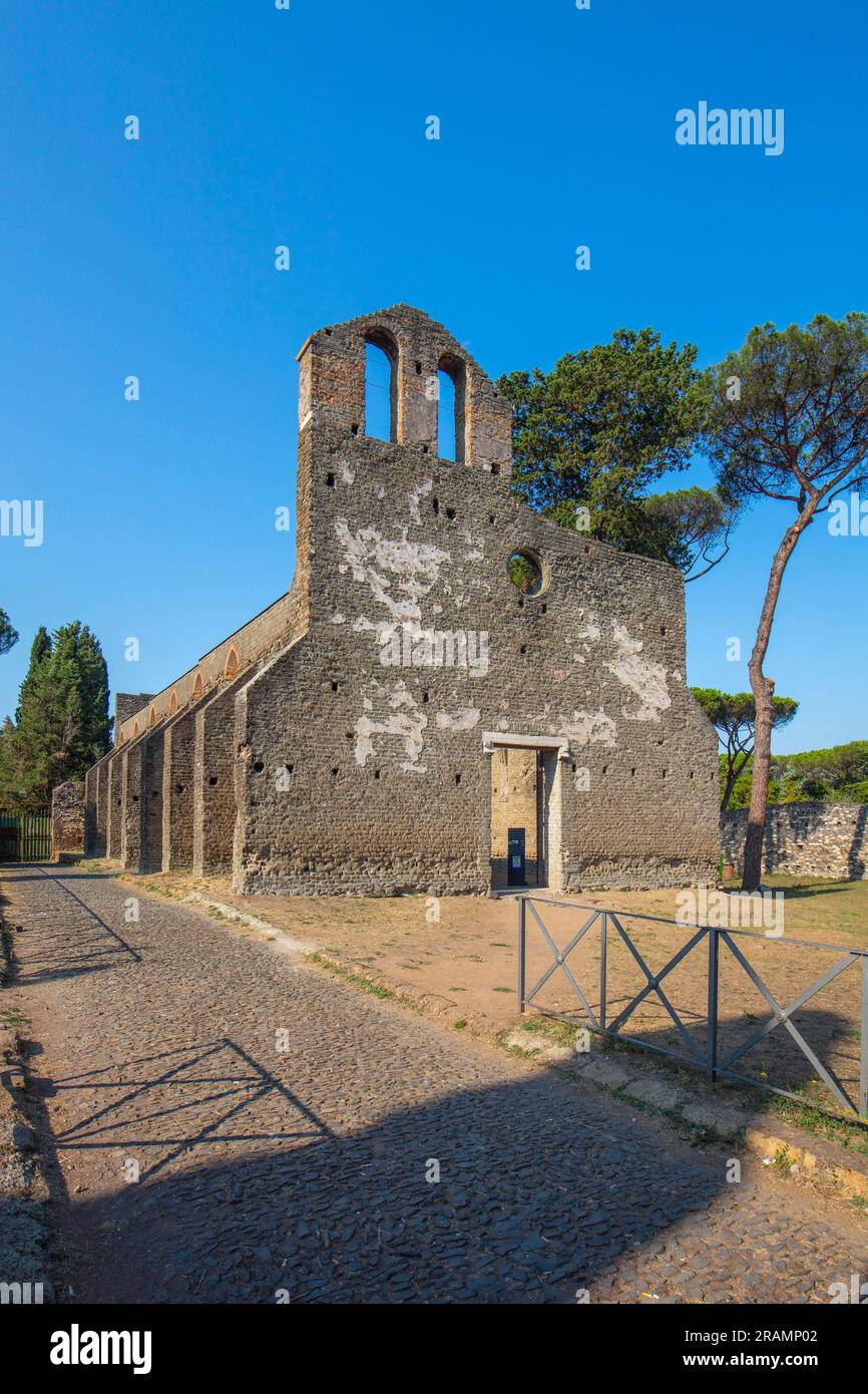 Chiesa di San Nicola a Capo di Bove, via Appia, Roma, Lazio, Italia Foto Stock