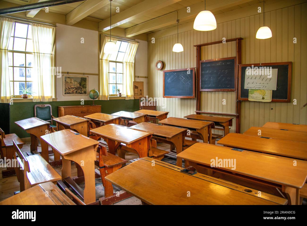 All'interno della sala scuola del Museo Zuiderzee Foto Stock