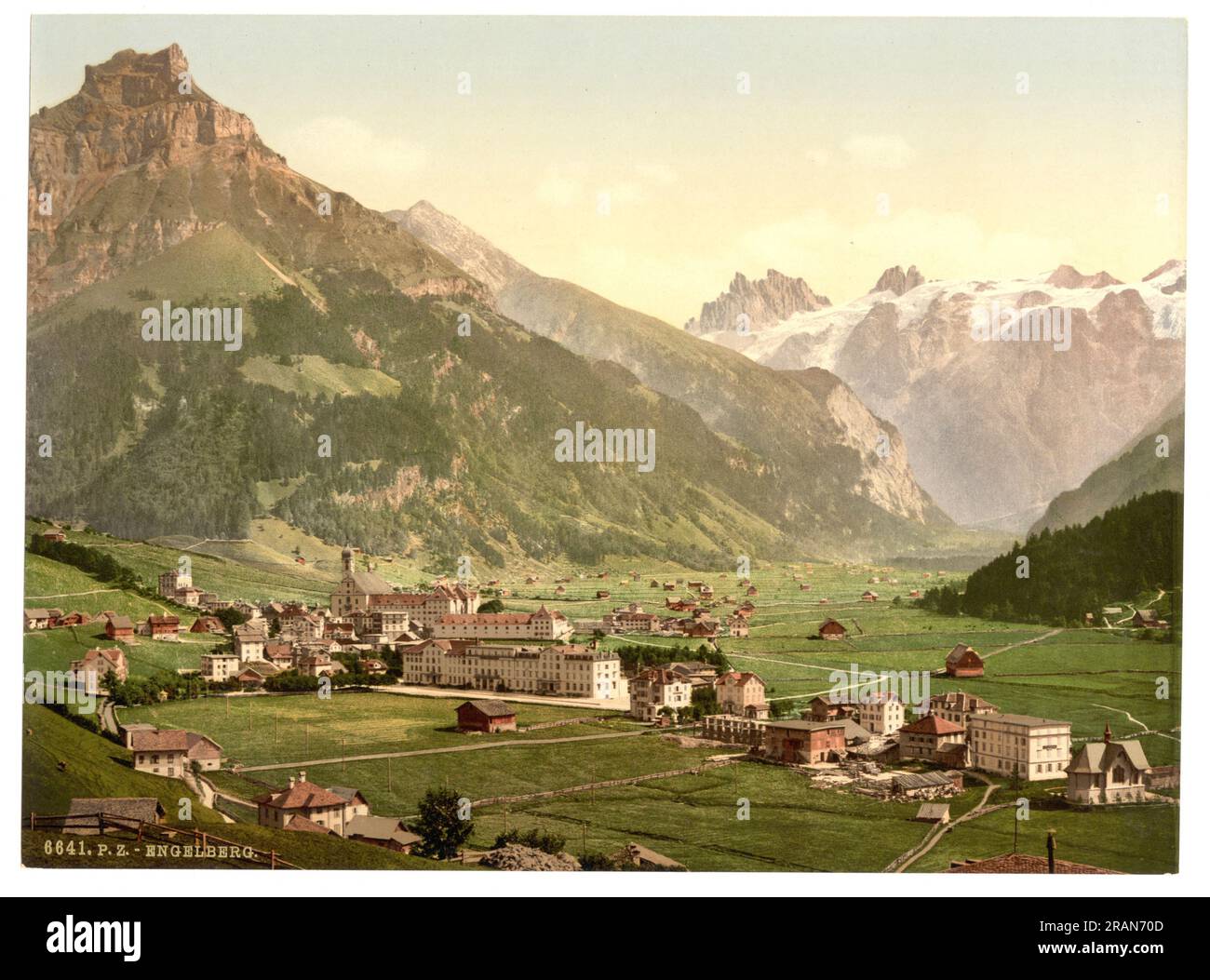 Engelberg, Obwalden, Svizzera 1890. Foto Stock