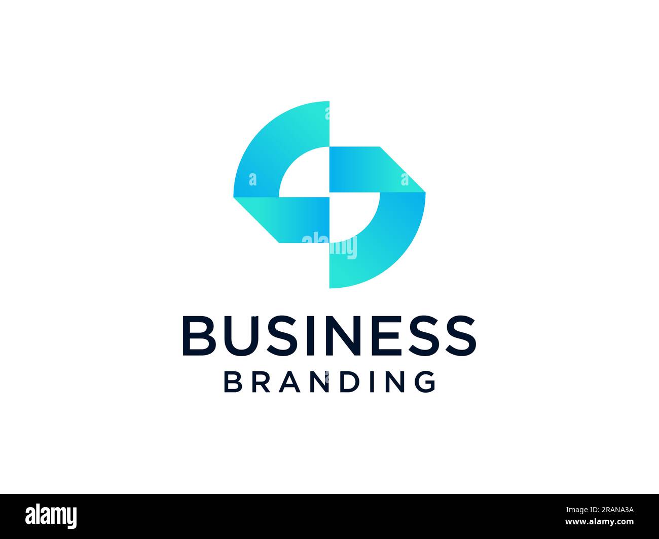 Elementi del modello di design dell'icona del logo Letter S. Illustrazione Vettoriale