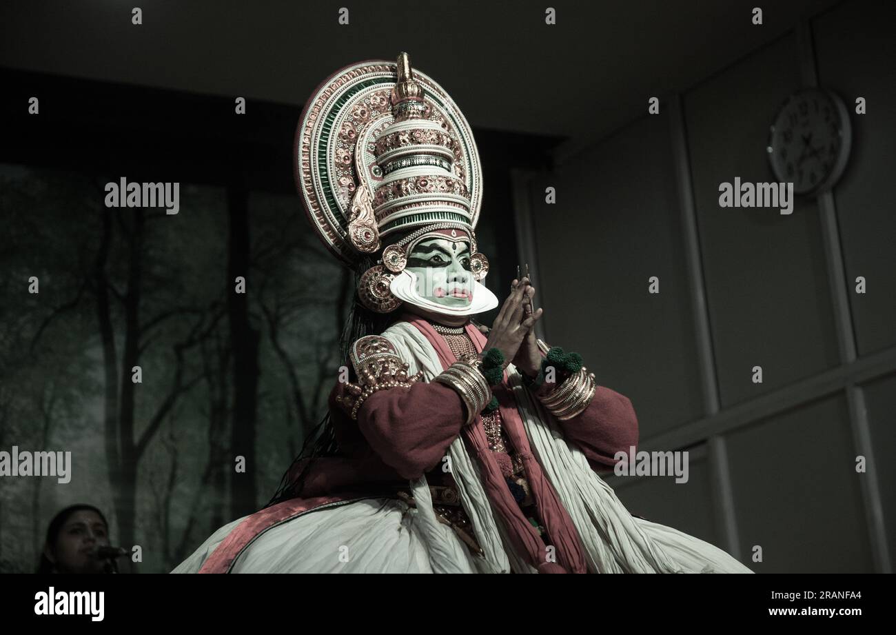 Foto della ballerina Kathakali Foto Stock