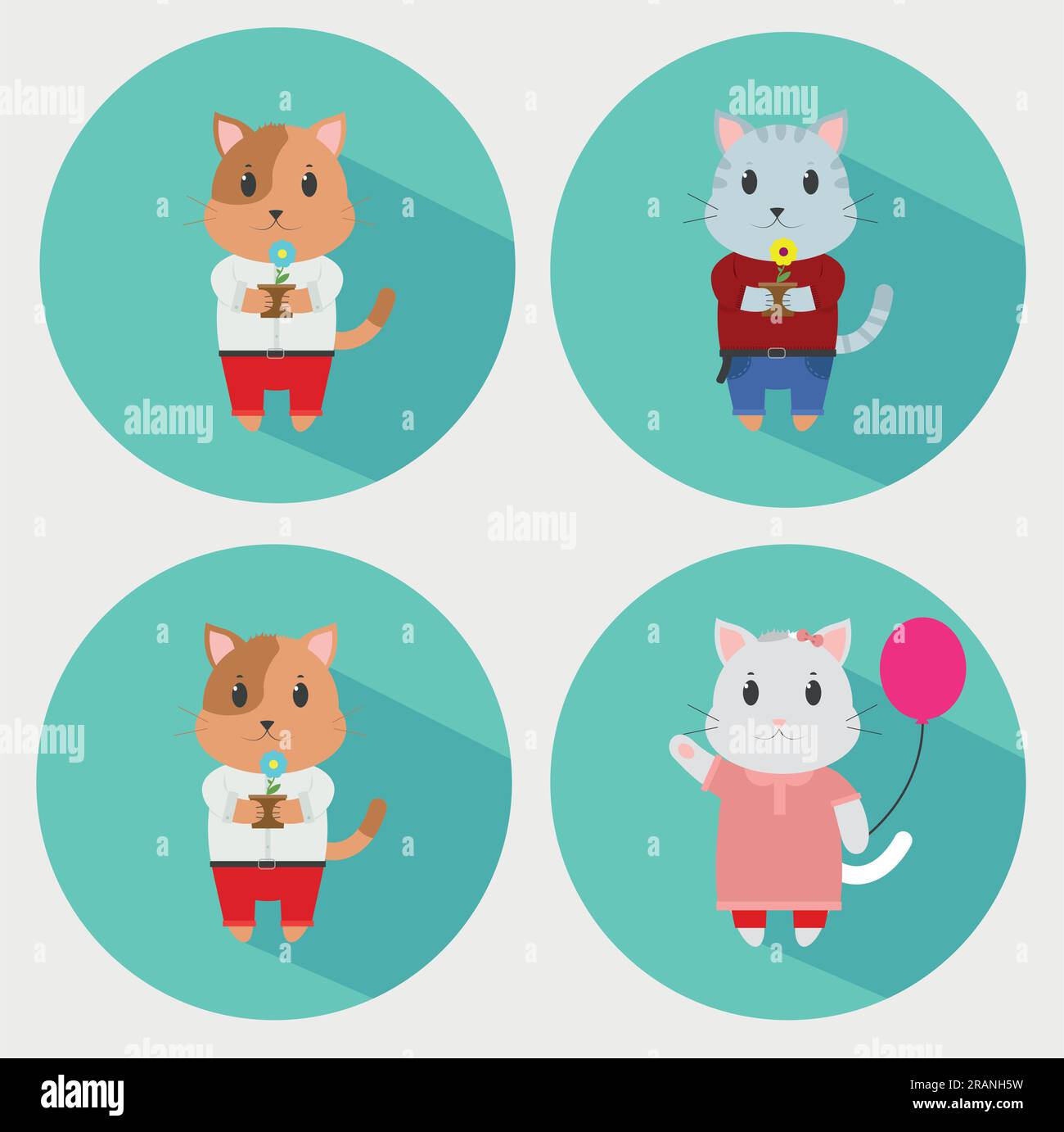 Carino gatto. Illustrazione vettoriale Illustrazione Vettoriale