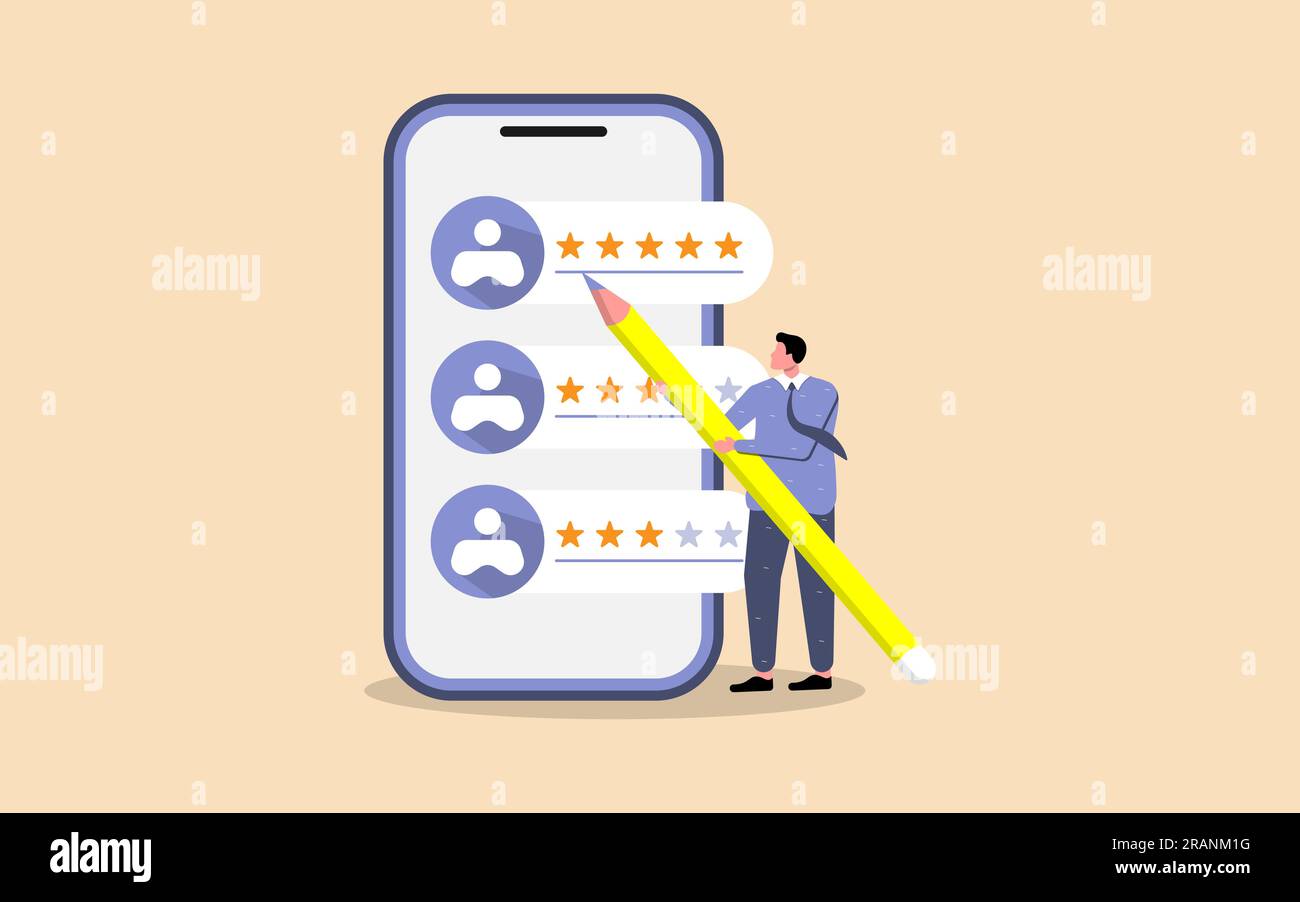 Illustrazione vettoriale che mostra i responsabili delle risorse umane alla ricerca di candidati con feedback positivo, mentre i caratteri si applicano alle posizioni lavorative. Illustrazione Vettoriale