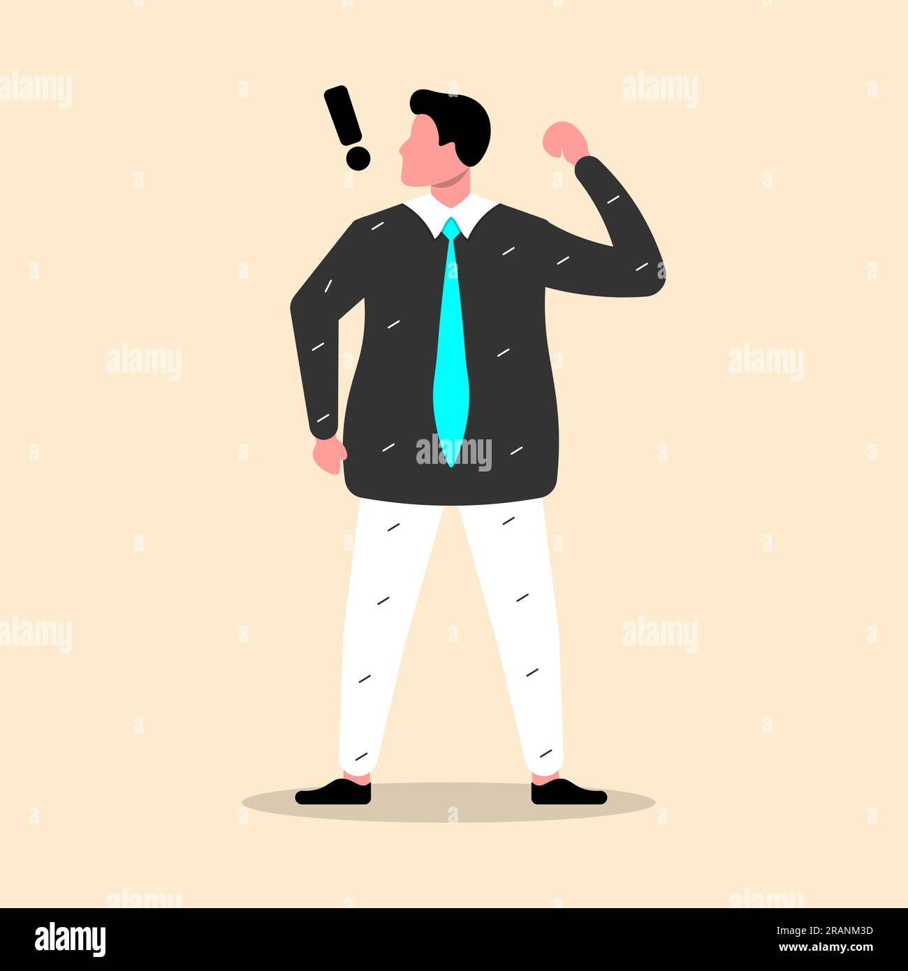 L'illustrazione Vector Flat presenta personaggi dei cartoni animati maschili e femminili che mostrano una vasta gamma di emozioni. Illustrazione Vettoriale