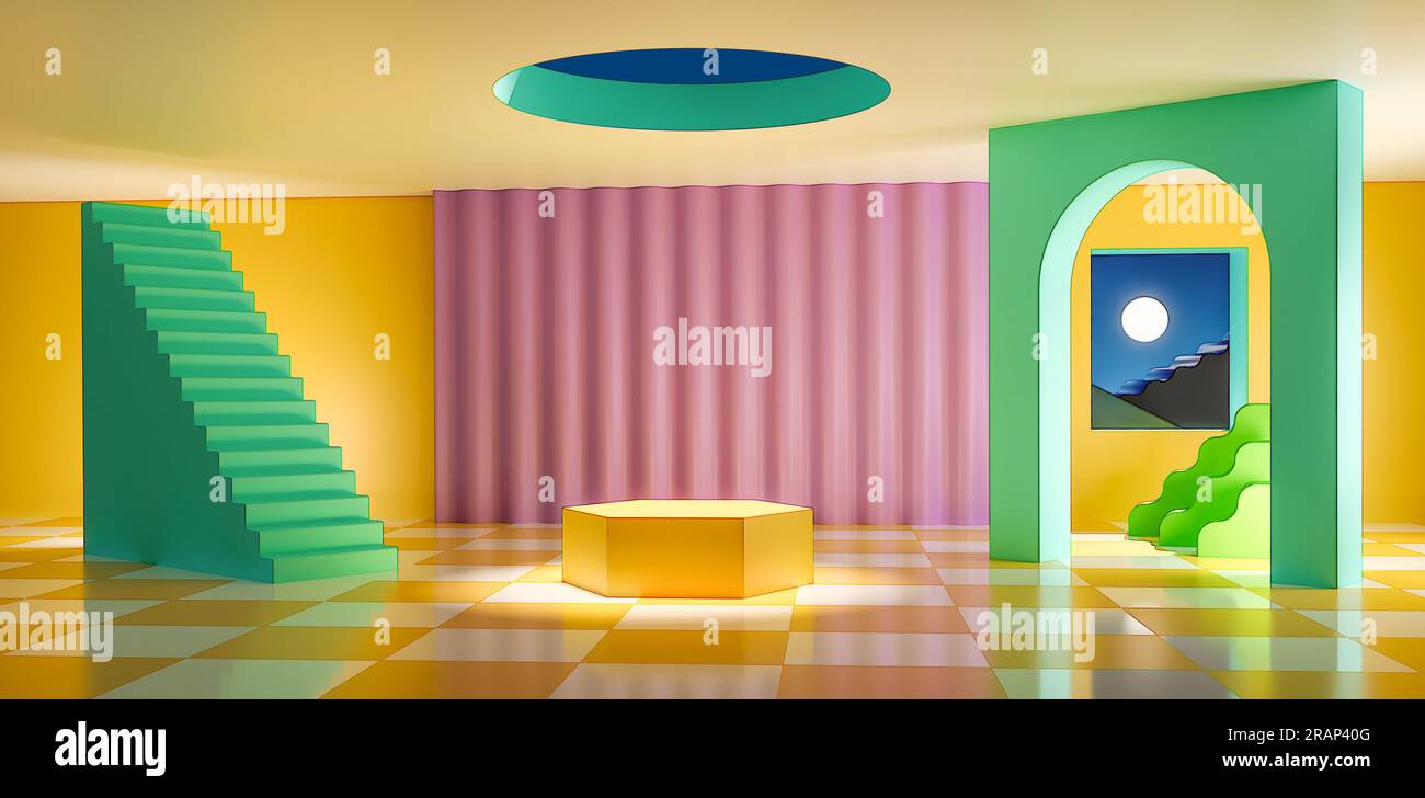 Mockup della fase del prodotto Foto Stock