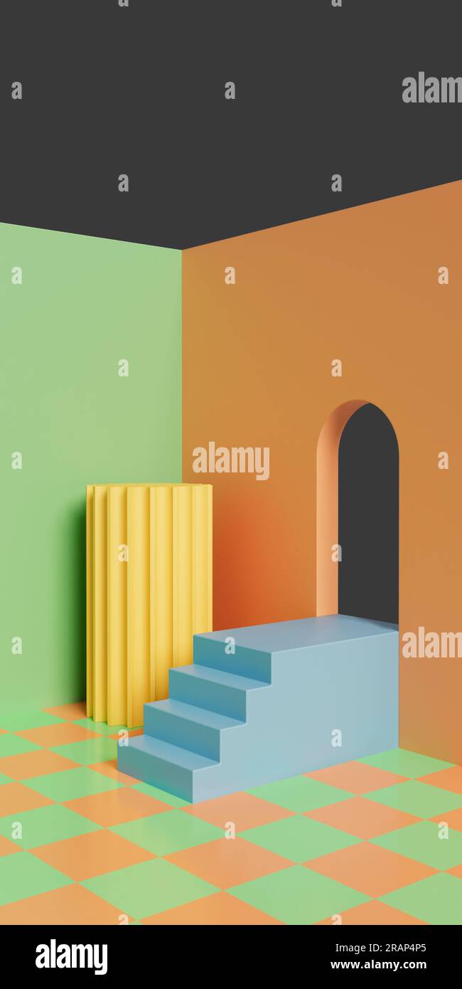 Mockup della fase del prodotto Foto Stock