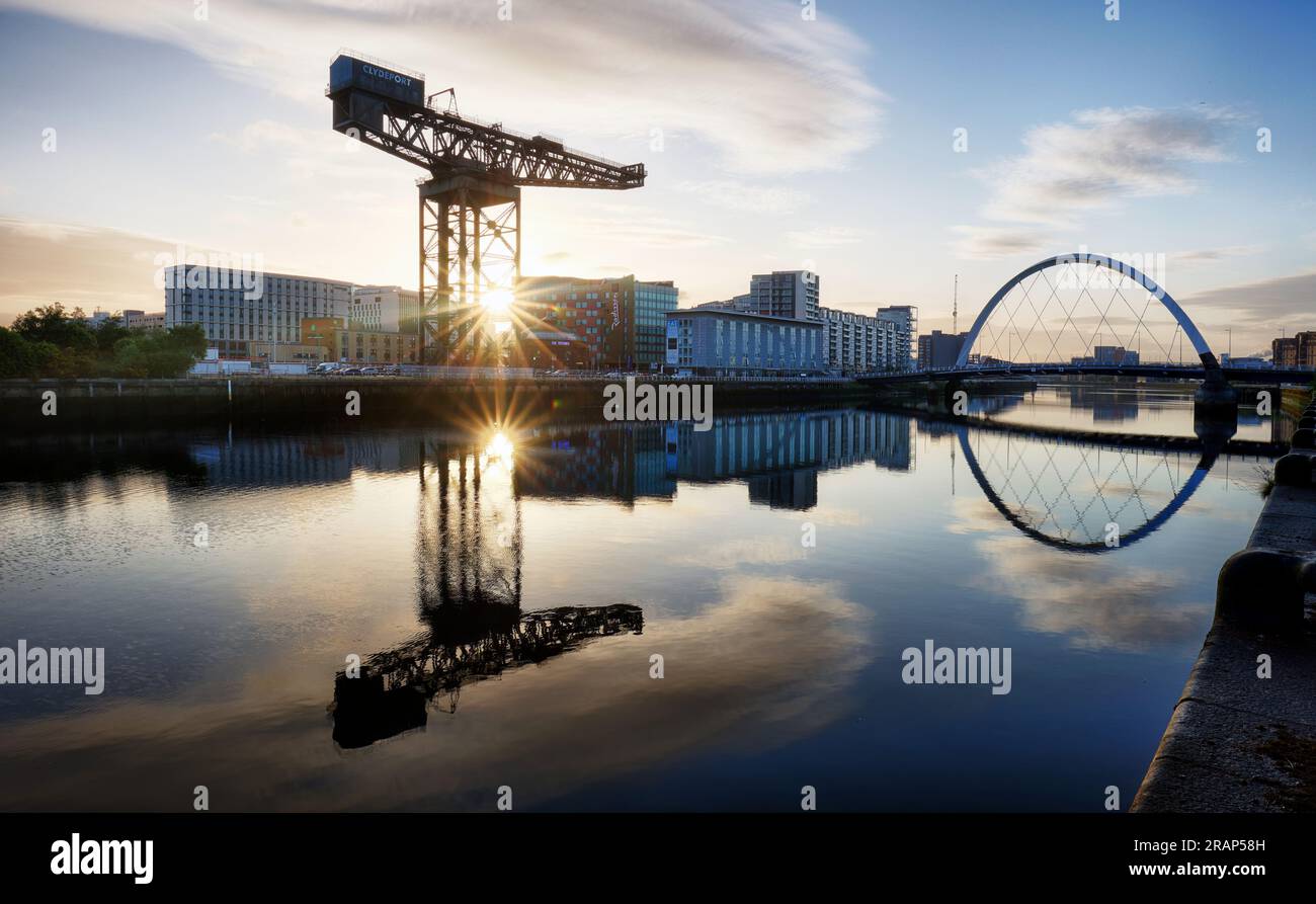 Clyde Arc a Glasgow, Scozia Foto Stock
