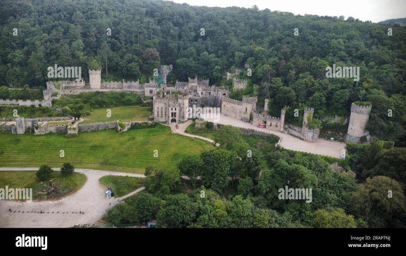 Castello di Gwrych Foto Stock