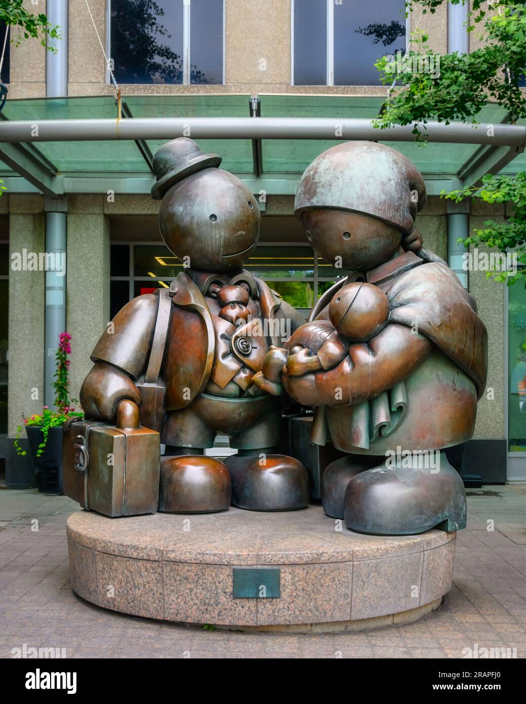 Monumento della famiglia immigrata, Toronto, Canada Foto Stock