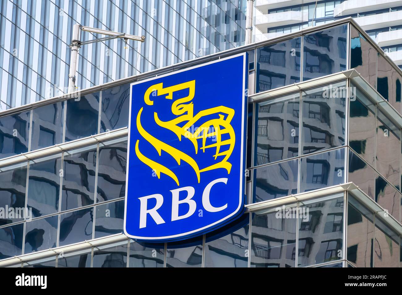 Logo Royal Bank of Canada Foto Stock