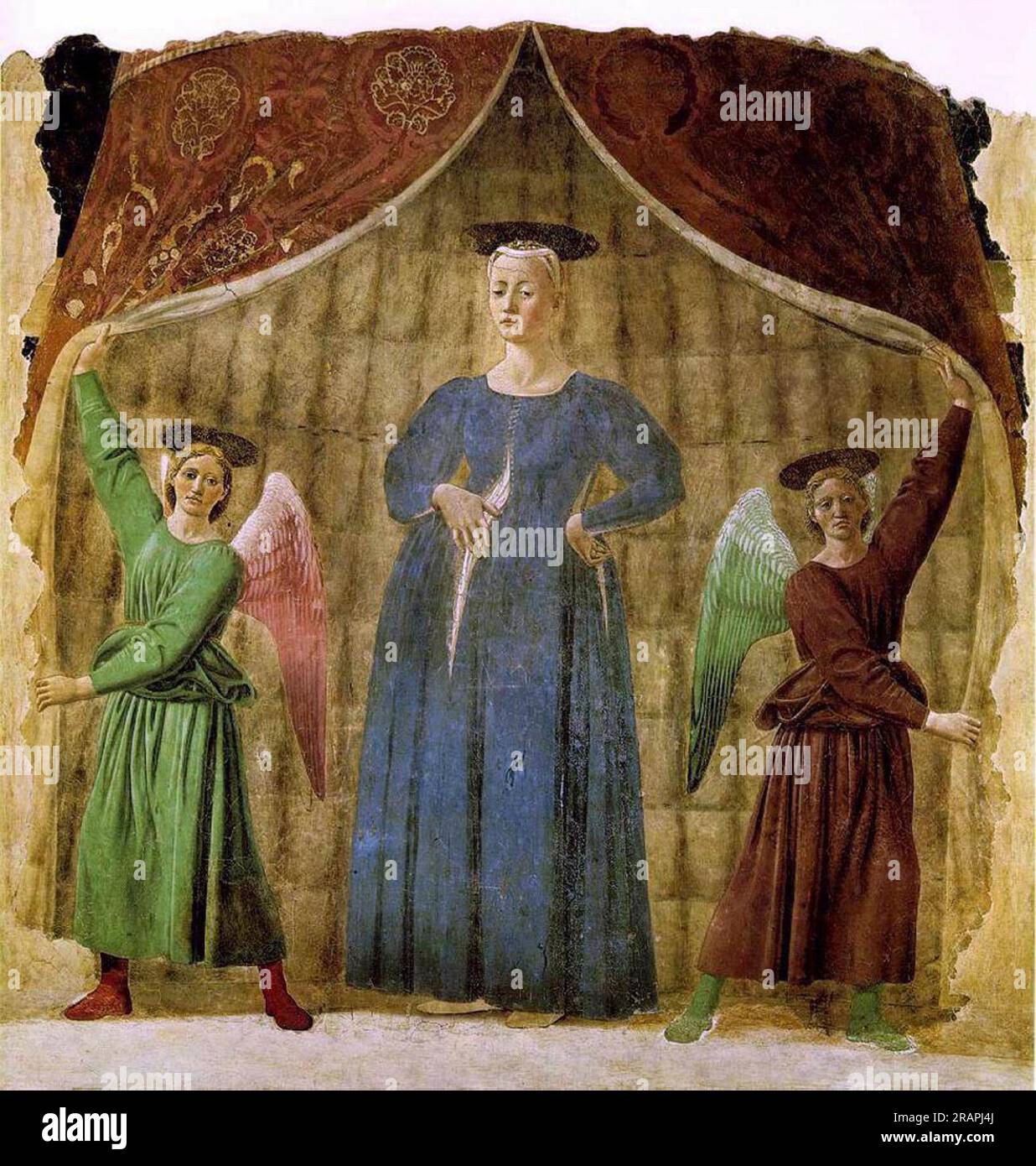 Madonna del parto 1460 di Piero della Francesca Foto Stock