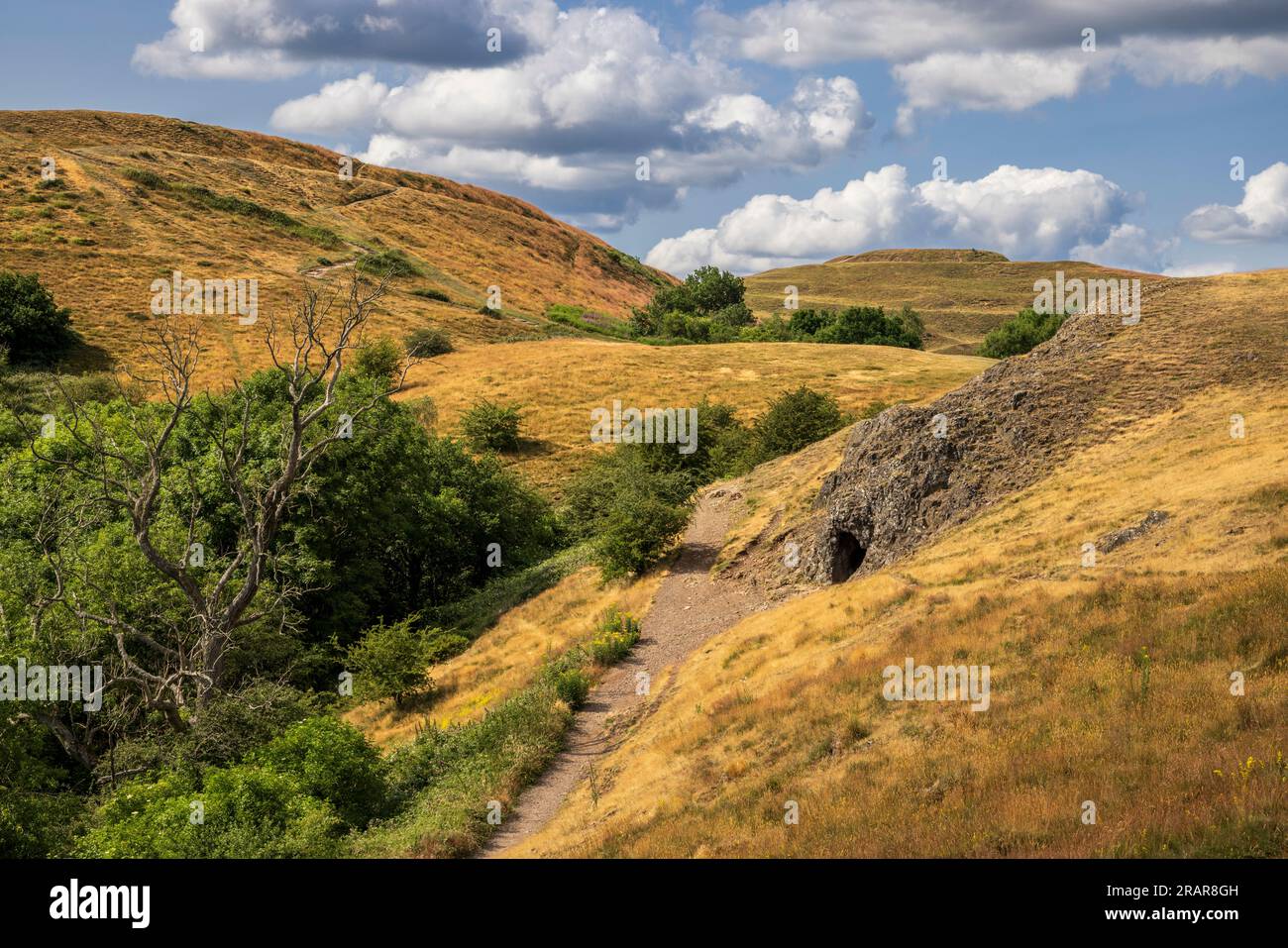 Clutter's Cave e British Camp Iron Age Hillfort a Malverns, Herefordshire Foto Stock