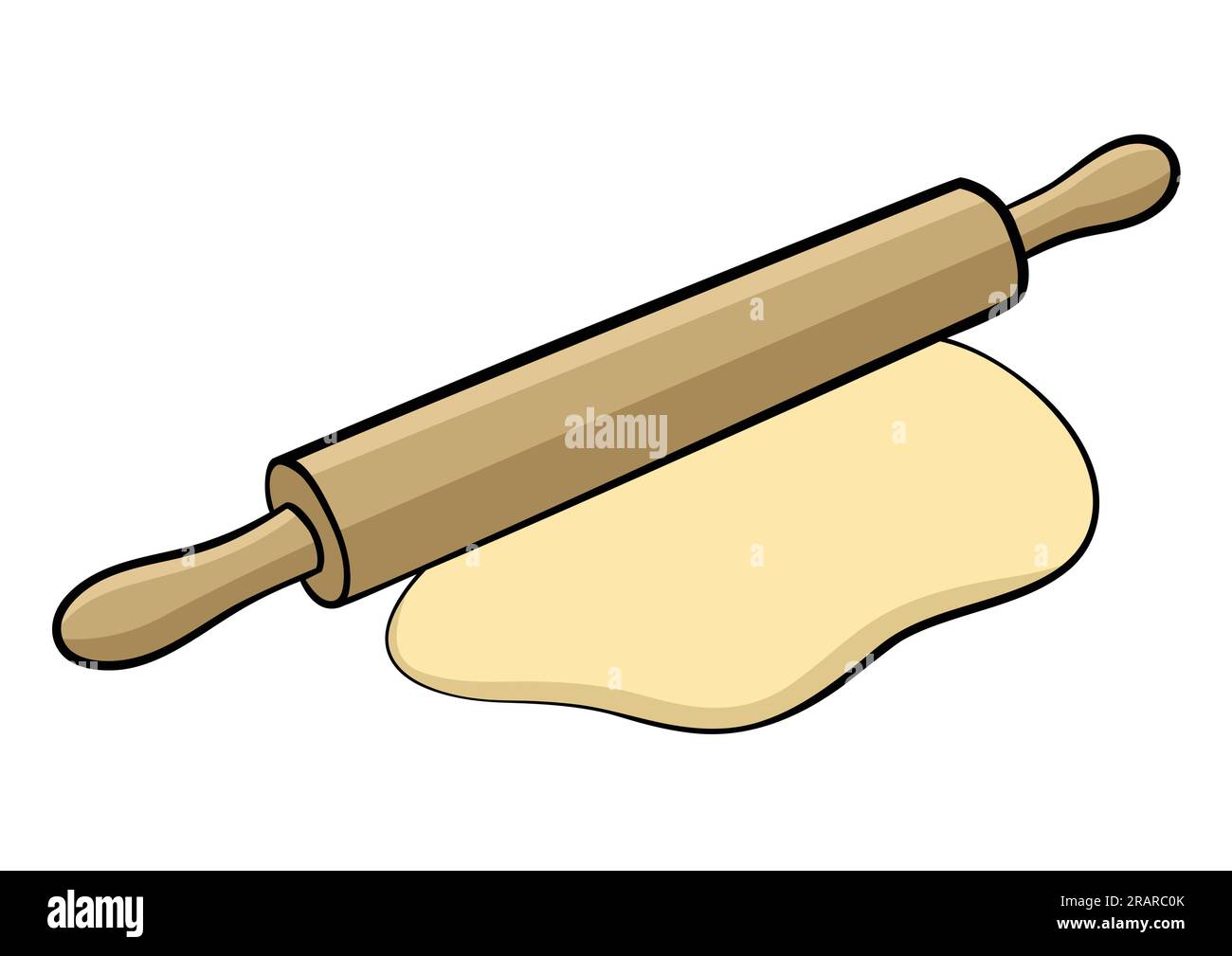 Illustrazione grafica di un perno rotante isolato su bianco Illustrazione Vettoriale