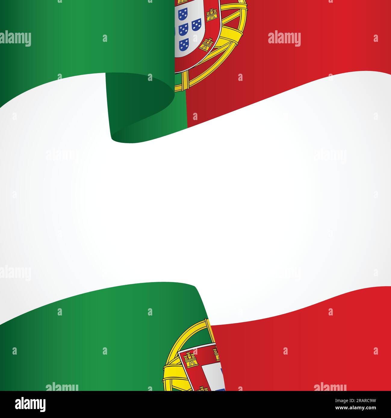 Decorazione del Portogallo insegna su bianco Illustrazione Vettoriale