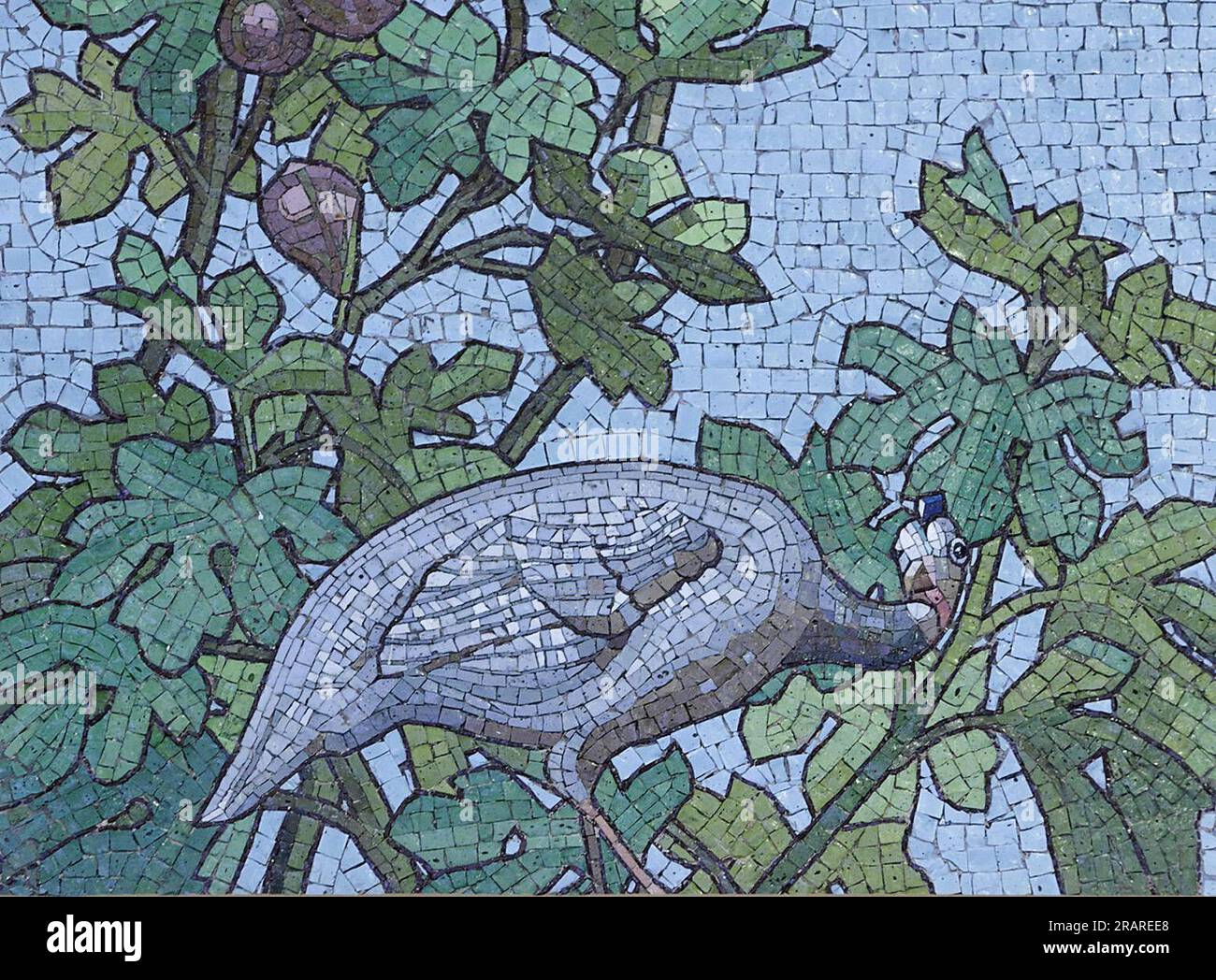 Mosaic - sala da pranzo della biblioteca Sainte-Barbe, Parigi di Giandomenico Facchina Foto Stock