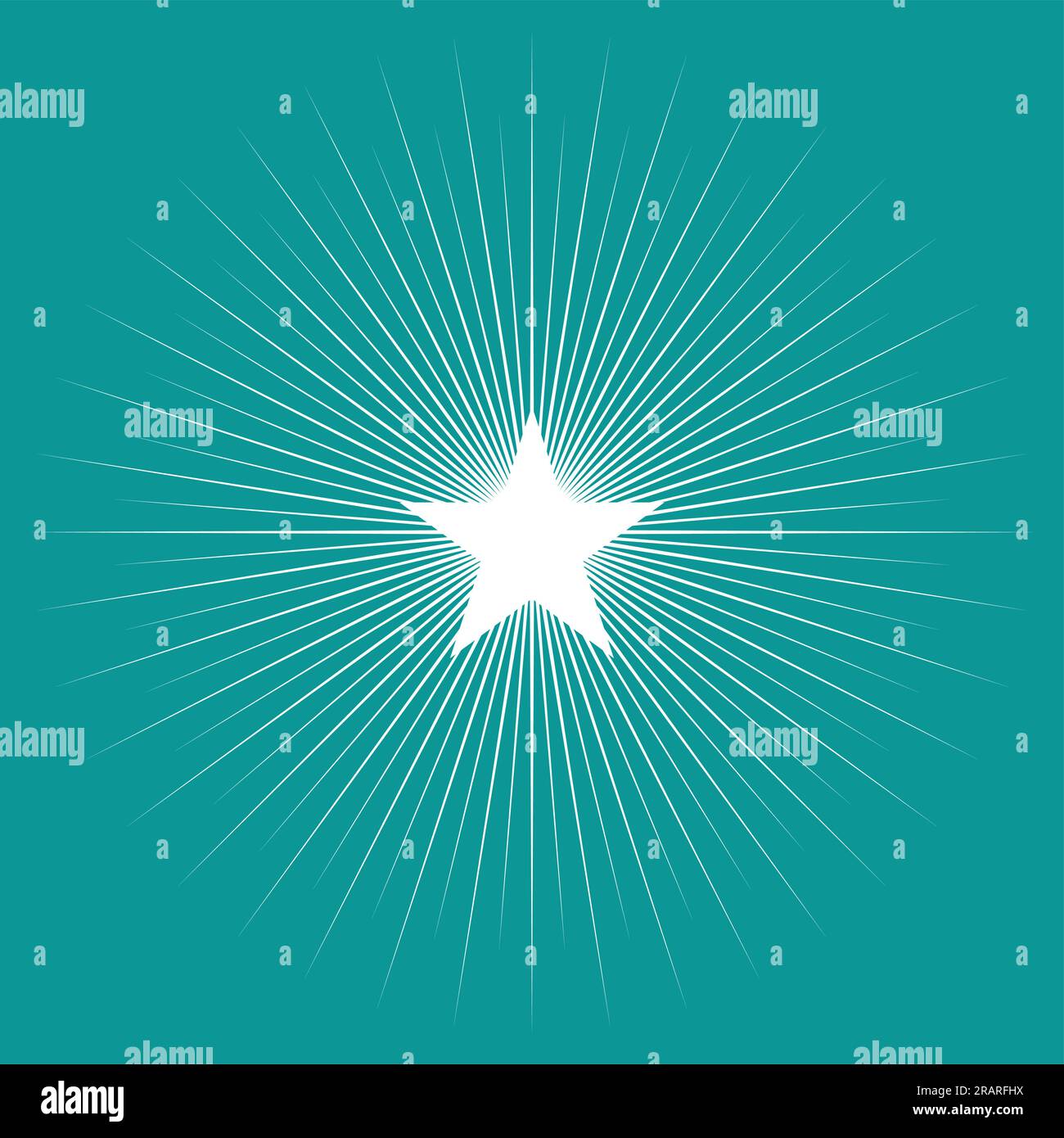 Semplice grafica di Star Burst Illustrazione Vettoriale