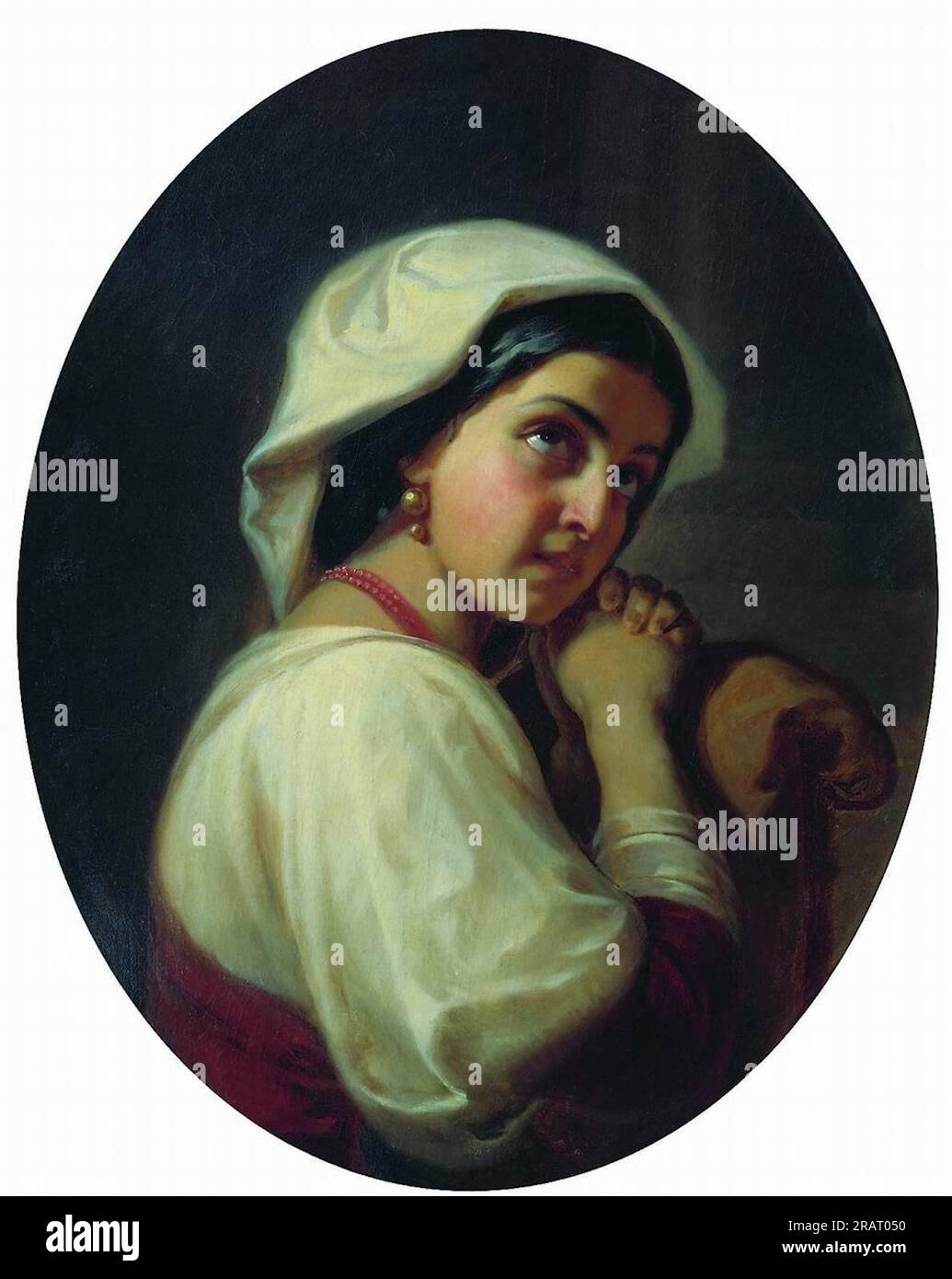 Italian Girl 1860 di Konstantin Flavitsky Foto Stock