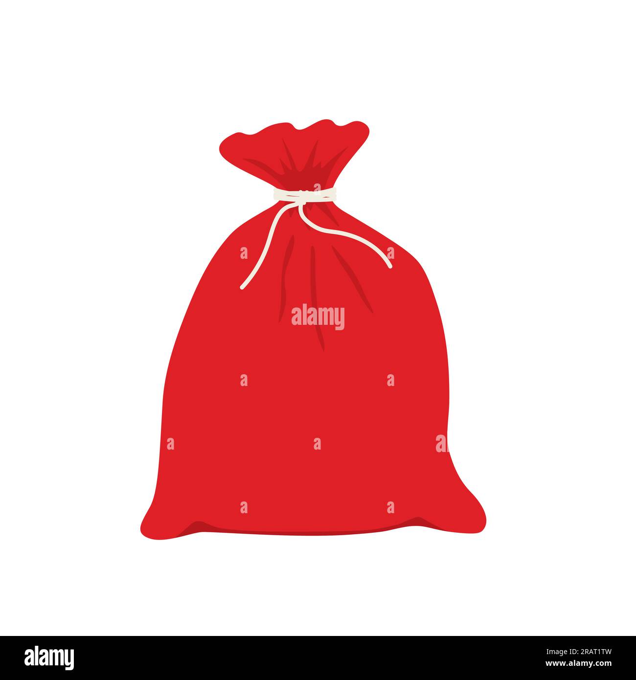 Borsa regalo Babbo Natale - illustrazione vettoriale Illustrazione Vettoriale