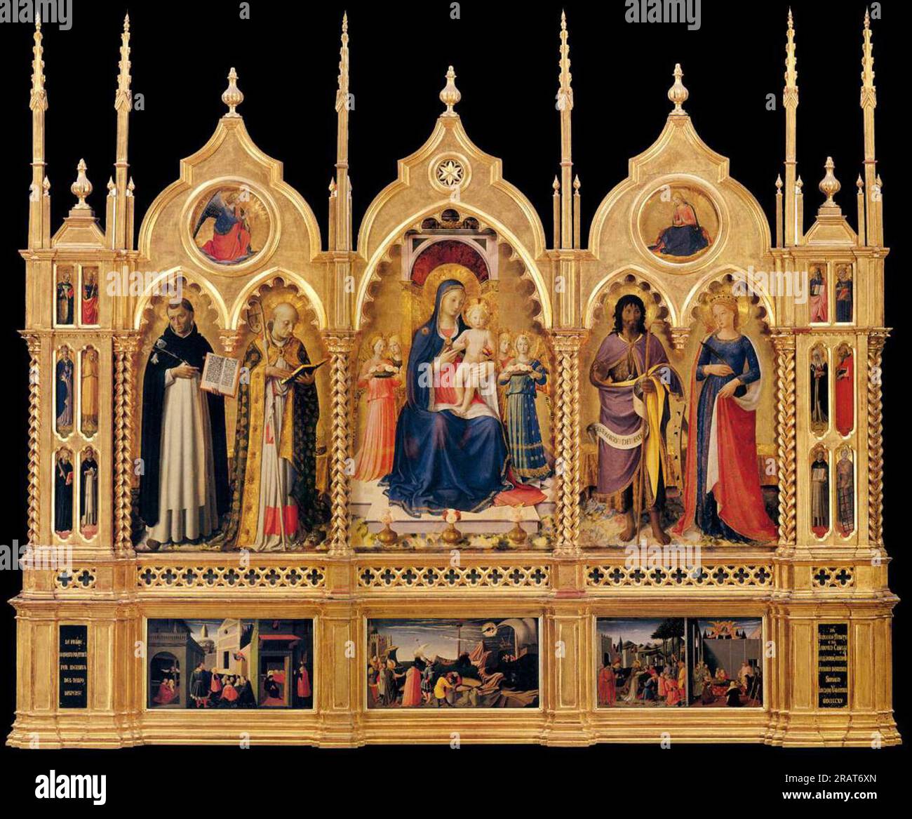 Pala d'altare Perugia 1448 di fra Angelico Foto Stock