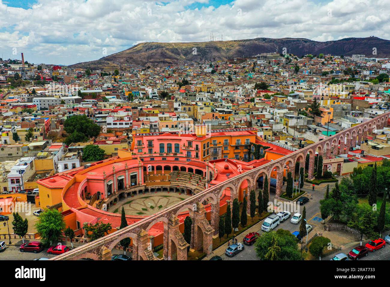 Zacatecas Mexico. Vista aerea della zona colonia della capitale dello stato di Zacatecas 2023. Città coloniale © (© foto di LuisGutierrez / NortePhoto.com) Zacatecas Messico. Vista aerea de la zona colonia de ciudad capitale dell'estado de Zacatecas 2023. ciudad Colonial © (© foto por LuisGutierrez / NortePhoto.com) Foto Stock