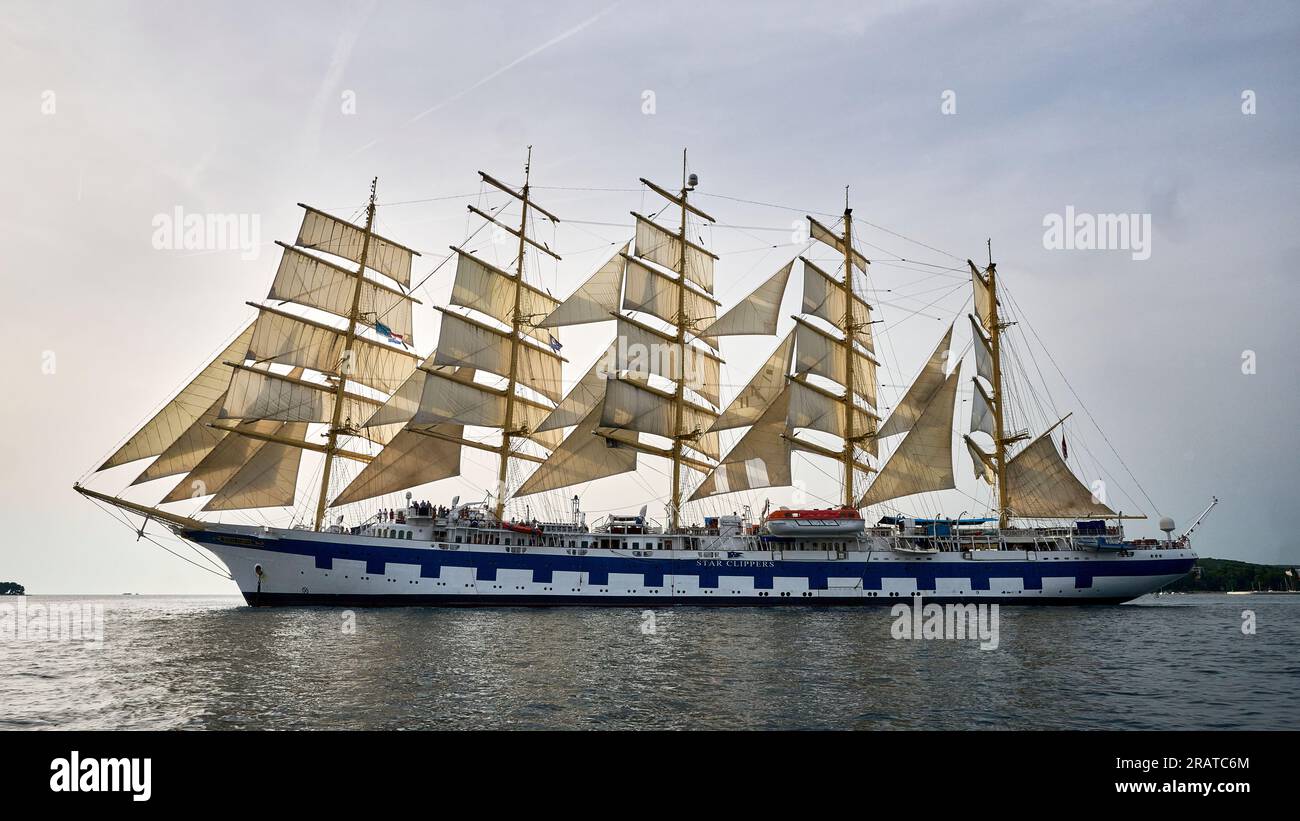 La Royal Clipper Tall-Ship è a vela Foto Stock