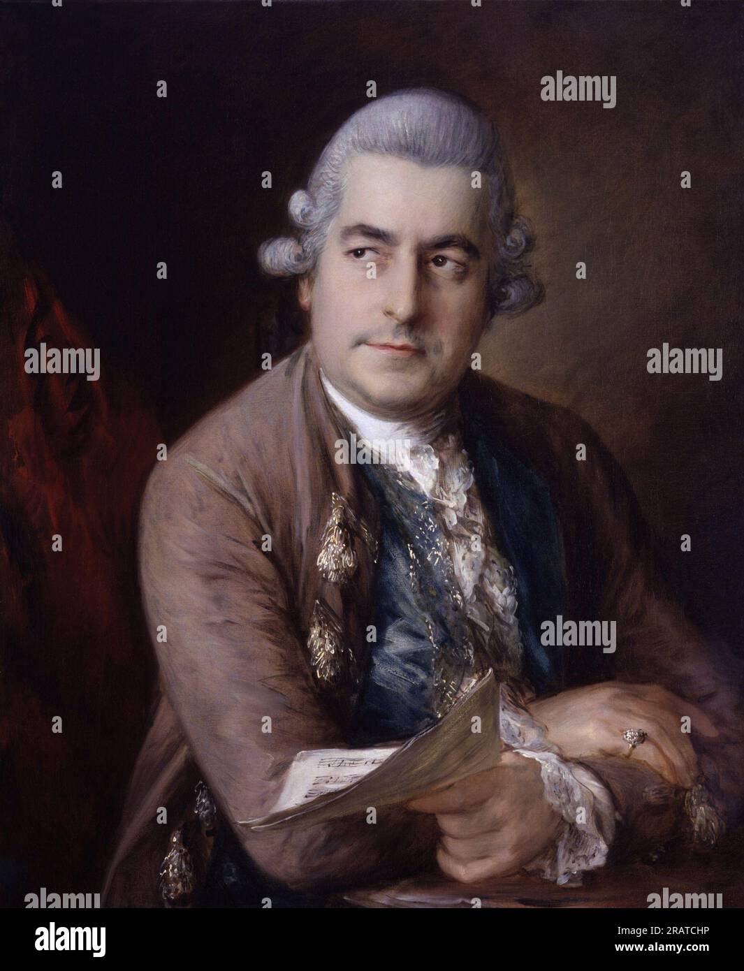 Ritratto di Johann Christian Bach 1776 di Thomas Gainsborough Foto Stock