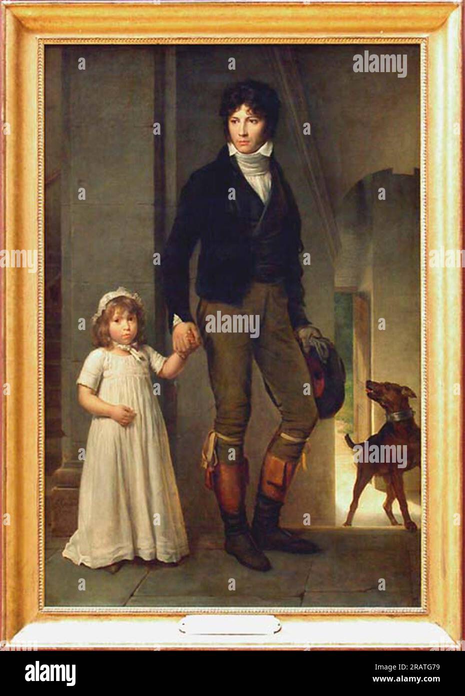 Jean-Baptiste Isabey (1767 - 1855) et sa fille Alexandrine (1791 - 1871) 1795 di Francesco Gérard Foto Stock