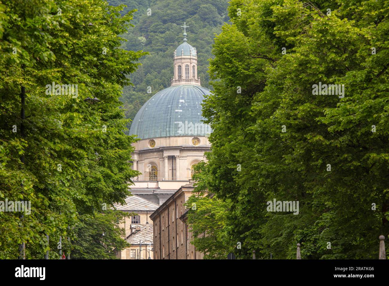 Basilica superiore, Santuario di Oropa, biella, Piemonte, Italia Foto Stock