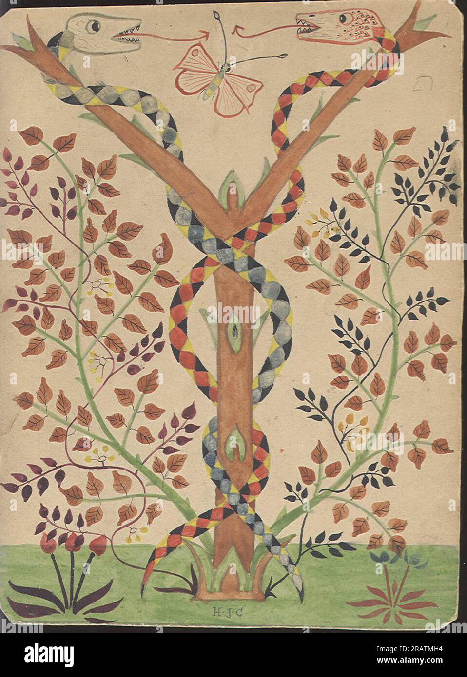 Senza titolo di Eric Gill Foto Stock