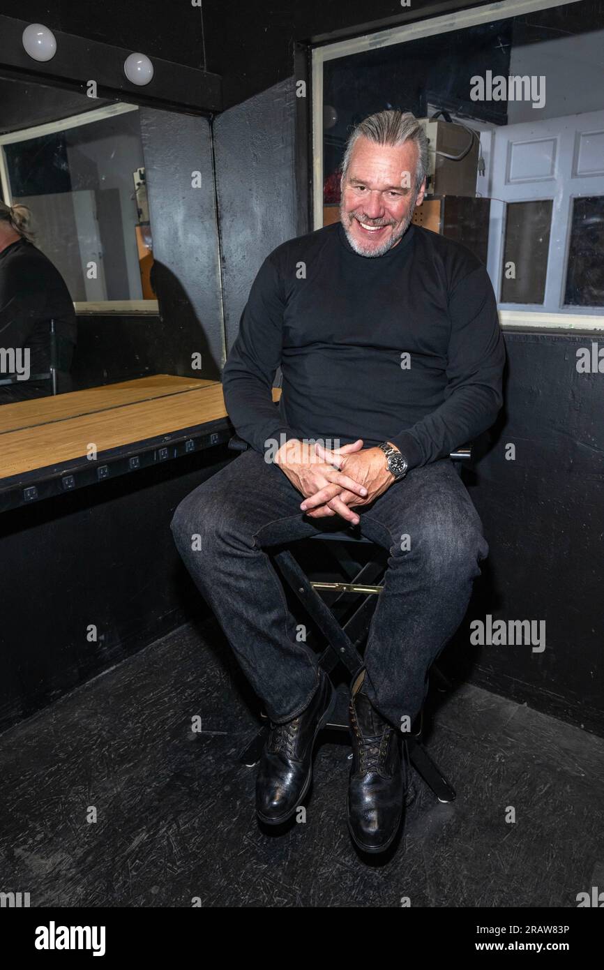 Los Angeles, USA. 5 luglio 2023. L'attore Robert Allen Mukes partecipa alla produzione del set di Horror Film Spider Baby or the Maddest Story Ever Told ai Beam Studios, Los Angeles, CA 5 luglio 2023 Credit: Eugene Powers/Alamy Live News Foto Stock