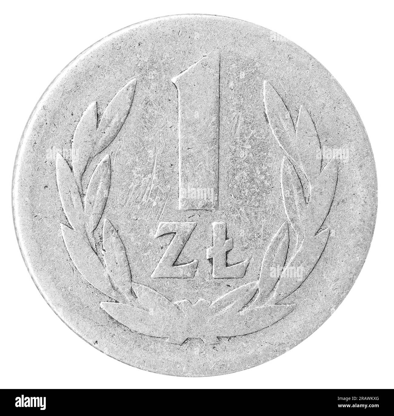 Vista dall'alto della Coin Polish Foto Stock