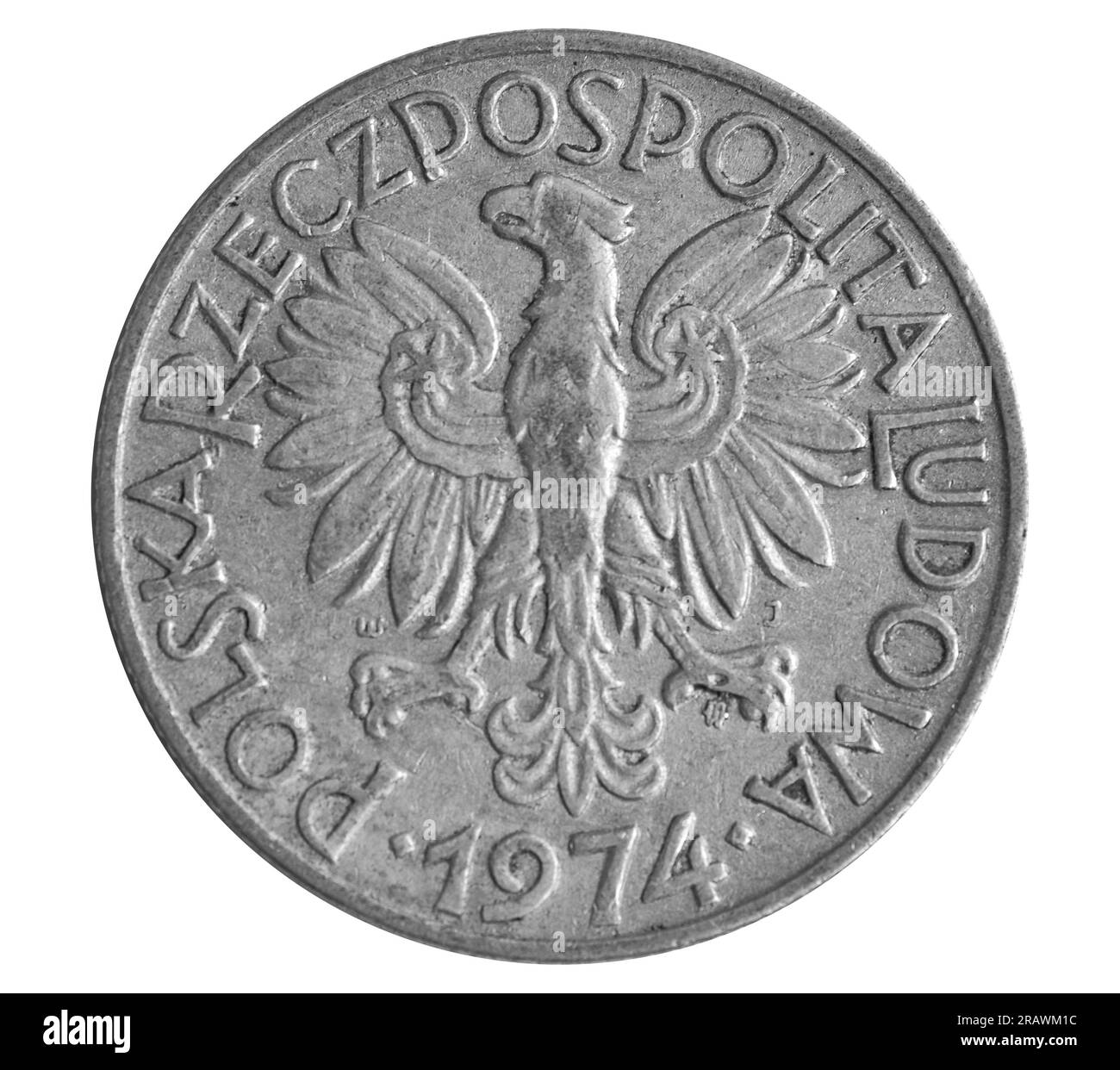 Vista dall'alto della Coin Polish Foto Stock