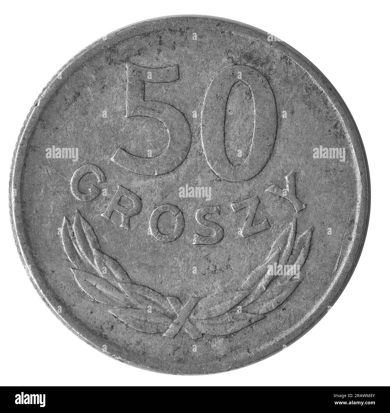 Vista dall'alto della Coin Polish Foto Stock