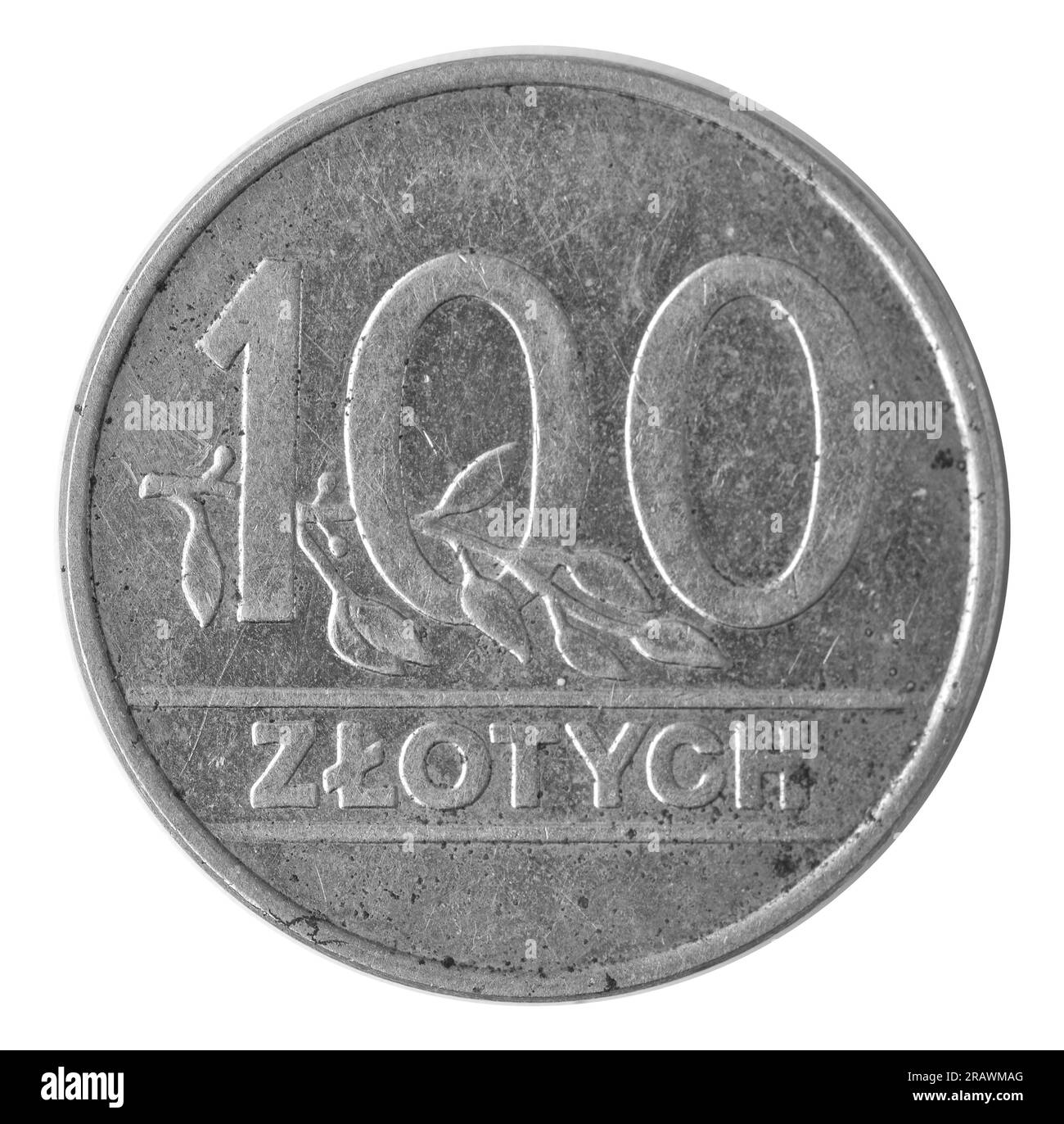 Vista dall'alto della Coin Polish Foto Stock